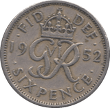 1952 SIXPENCE ( GVF ) 8 - SIXPENCE - Cambridgeshire Coins