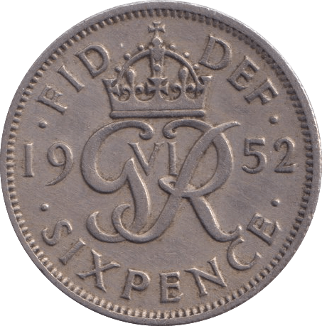 1952 SIXPENCE ( GVF ) - Sixpence - Cambridgeshire Coins