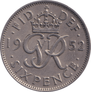 1952 SIXPENCE ( VF ) - Sixpence - Cambridgeshire Coins
