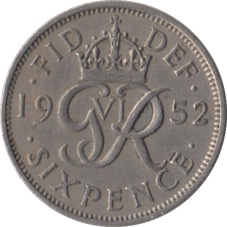 1952 SIXPENCE ( VF ) - Sixpence - Cambridgeshire Coins