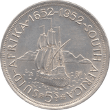 1952 SOUTH AFRICA SILVER 5 SHILLINGS - WORLD COINS - Cambridgeshire Coins