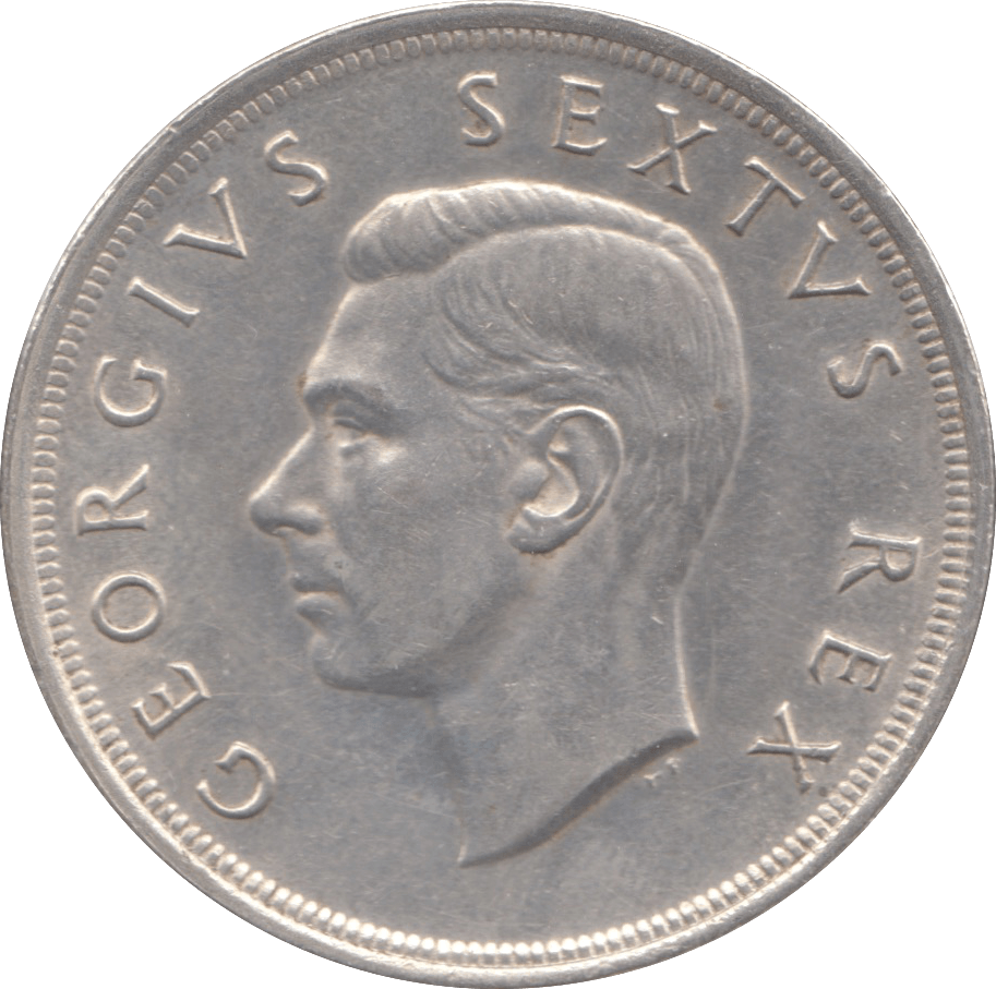1952 SOUTH AFRICA SILVER 5 SHILLINGS - WORLD COINS - Cambridgeshire Coins