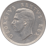 1952 SOUTH AFRICA SILVER 5 SHILLINGS - WORLD COINS - Cambridgeshire Coins