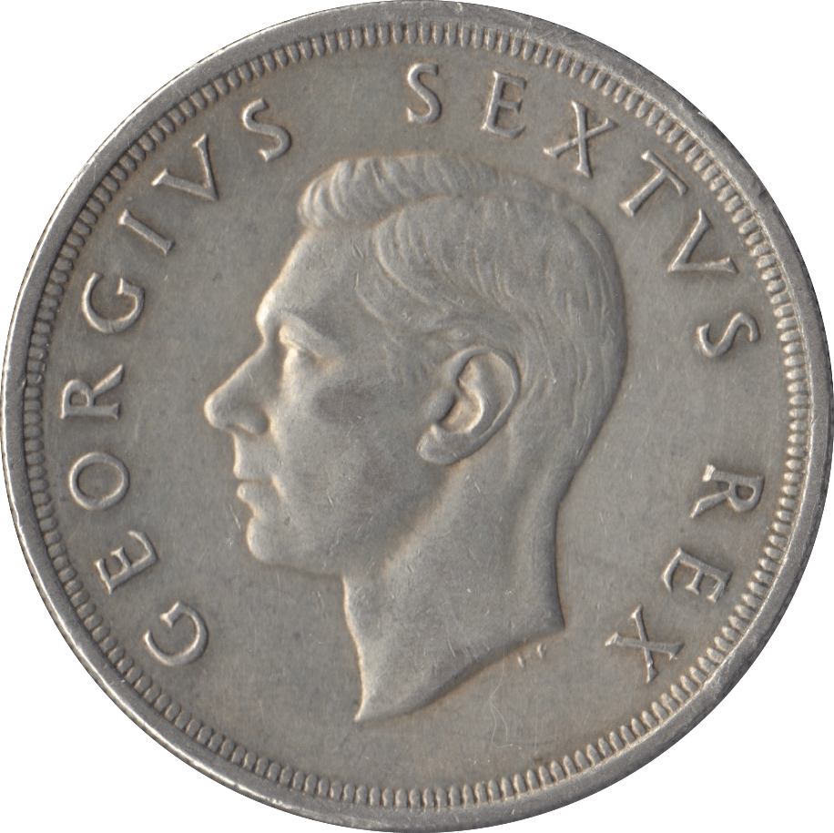 1952 SOUTH AFRICA SILVER FIVE SHILLINGS - SILVER WORLD COINS - Cambridgeshire Coins