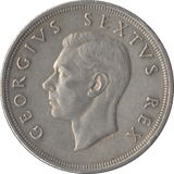 1952 SOUTH AFRICA SILVER FIVE SHILLINGS - SILVER WORLD COINS - Cambridgeshire Coins