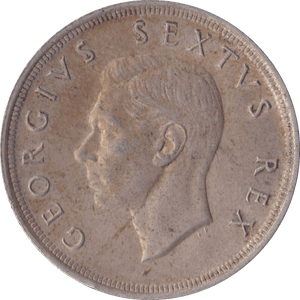 1952 SOUTH AFRICA SILVER FIVE SHILLINGS - SILVER WORLD COINS - Cambridgeshire Coins