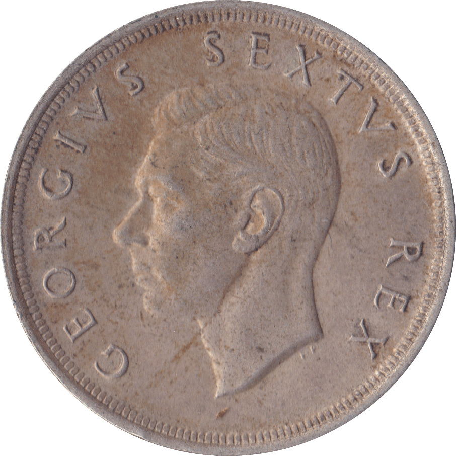 1952 SOUTH AFRICA SILVER FIVE SHILLINGS - SILVER WORLD COINS - Cambridgeshire Coins