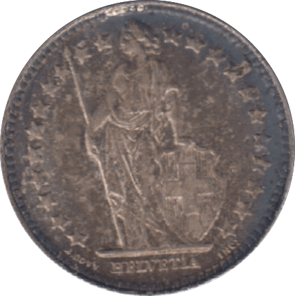 1952 SWITZERLAND HALF FRANC - WORLD COINS - Cambridgeshire Coins