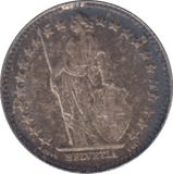 1952 SWITZERLAND HALF FRANC - WORLD COINS - Cambridgeshire Coins