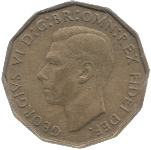 1952 THREEPENCE 2 ( EF ) - Threepence - Cambridgeshire Coins