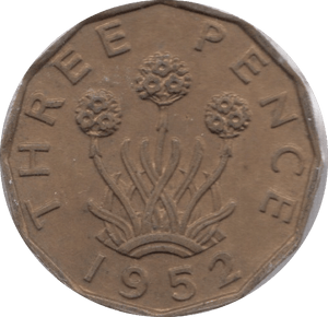 1952 THREEPENCE ( AUNC ) 23 - Threepence - Cambridgeshire Coins