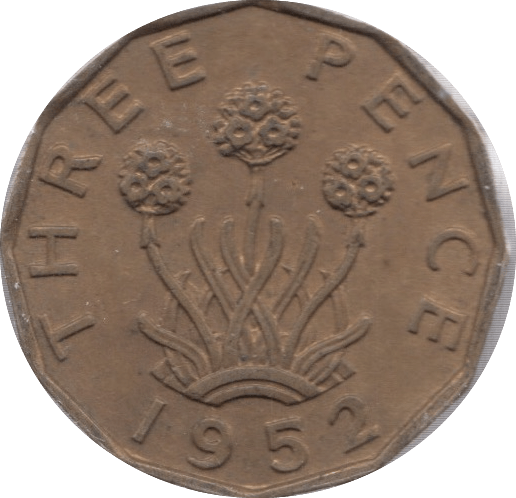 1952 THREEPENCE ( AUNC ) 23 - Threepence - Cambridgeshire Coins