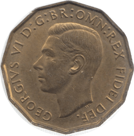 1952 THREEPENCE ( UNC ) 26 - Threepence - Cambridgeshire Coins