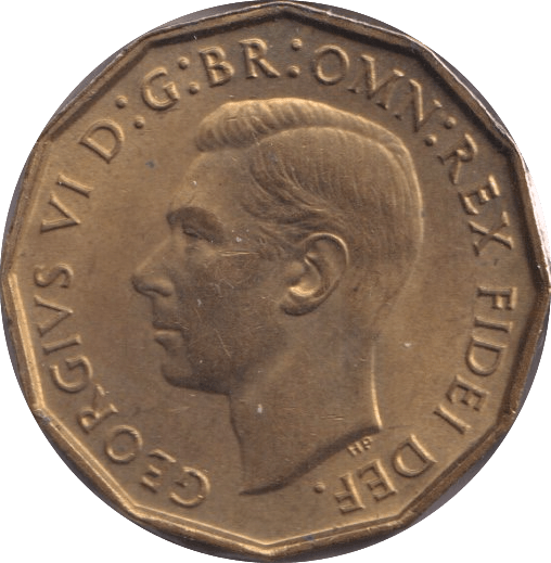 1952 THREEPENCE ( UNC ) 2 - Threepence - Cambridgeshire Coins