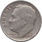 1952 USA SILVER DIME DENVER MINT - SILVER WORLD COINS - Cambridgeshire Coins