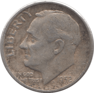 1952 USA SILVER DIME SAN FRANCISCO MINT - SILVER WORLD COINS - Cambridgeshire Coins