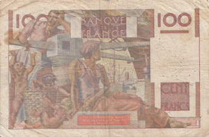 1953 100 FRANCS BANKNOTE REF 1204 - World Banknotes - Cambridgeshire Coins