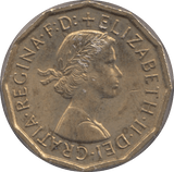 1953 BRASS THREEPENCE ( UNC ) - Threepence - Cambridgeshire Coins