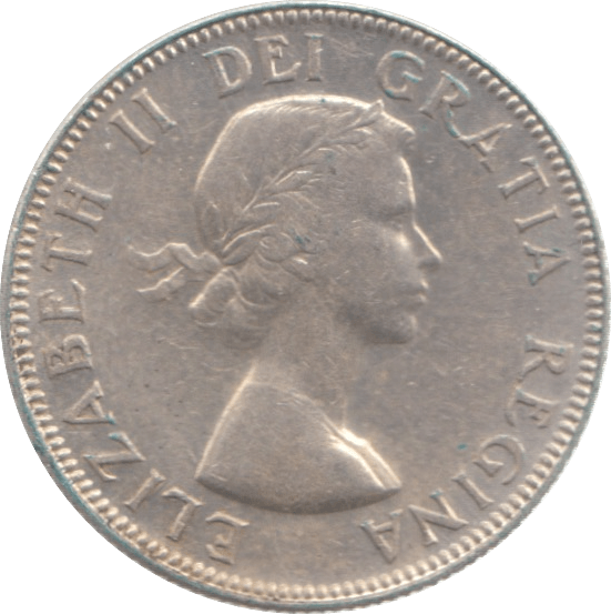 1953 CANADA 25 CENTS - WORLD COINS - Cambridgeshire Coins