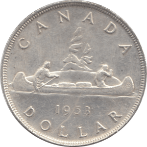 1953 CANADA SILVER ONE DOLLAR 9 - WORLD SILVER COINS - Cambridgeshire Coins