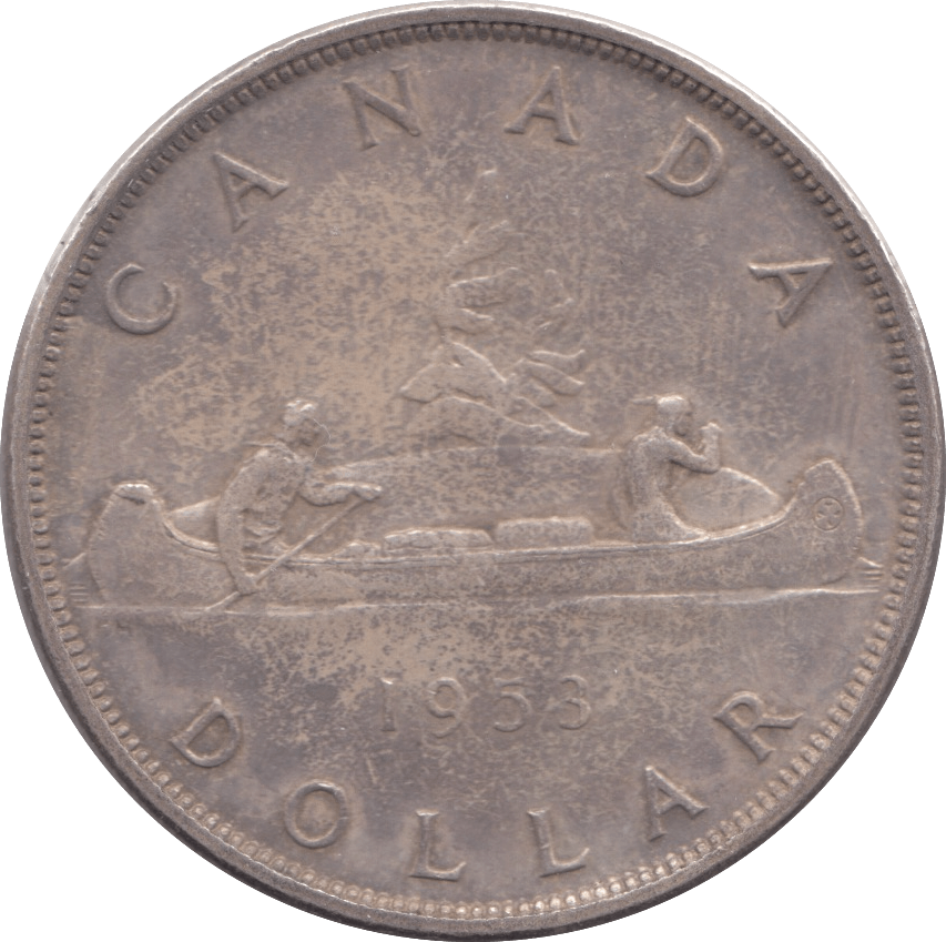 1953 CANADA SILVER ONE DOLLAR - WORLD SILVER COINS - Cambridgeshire Coins