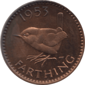 1953 FARTHING ( PROOF ) - Farthing - Cambridgeshire Coins