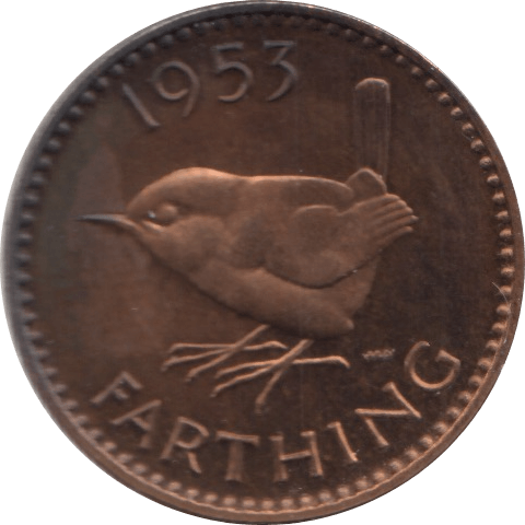 1953 FARTHING ( PROOF ) - Farthing - Cambridgeshire Coins