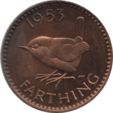 1953 FARTHING ( PROOF ) - Farthing - Cambridgeshire Coins