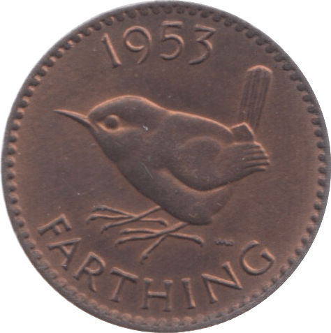1953 FARTHING ( UNC ) 5 - Farthing - Cambridgeshire Coins