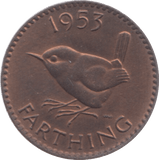1953 FARTHING ( UNC ) 5 - Farthing - Cambridgeshire Coins