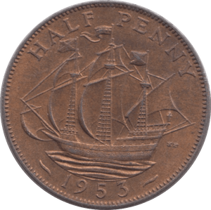 1953 HALFPENNY ( UNC ) - Halfpenny - Cambridgeshire Coins