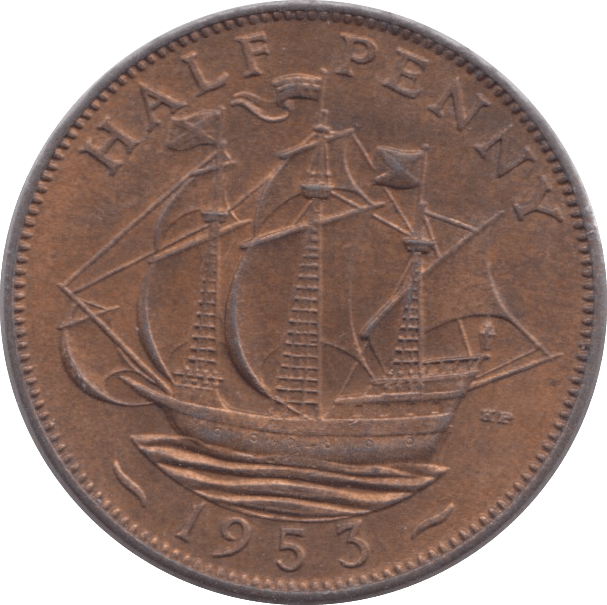 1953 HALFPENNY ( UNC ) - Halfpenny - Cambridgeshire Coins