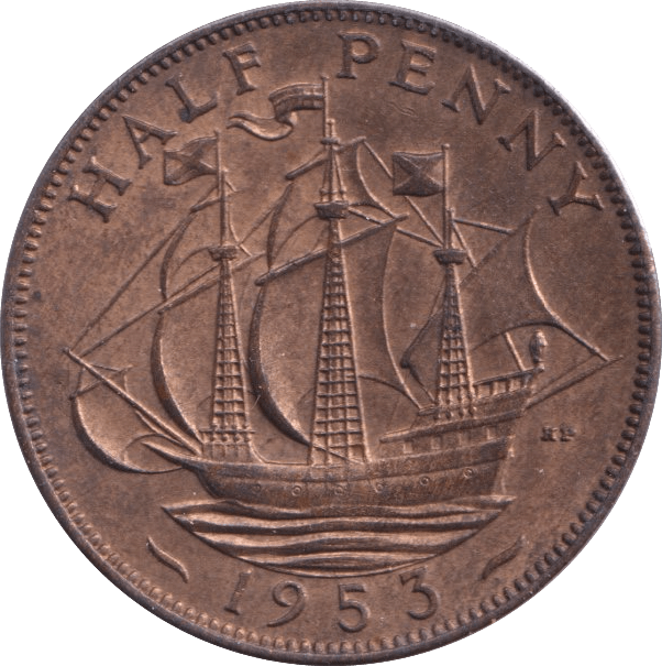 1953 HALFPENNY ( UNC ) - Halfpenny - Cambridgeshire Coins