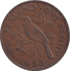 1953 NEW ZEALAND PENNY - WORLD COINS - Cambridgeshire Coins