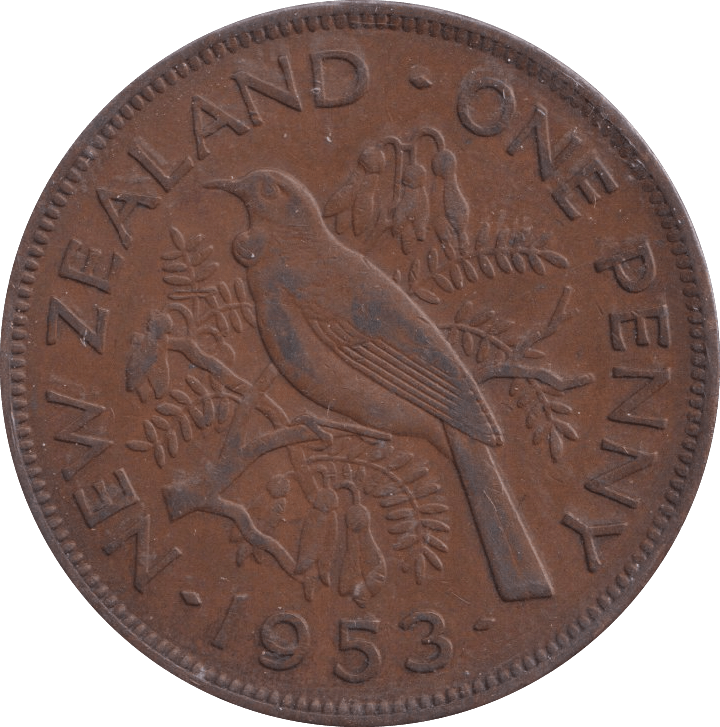 1953 NEW ZEALAND PENNY - WORLD COINS - Cambridgeshire Coins