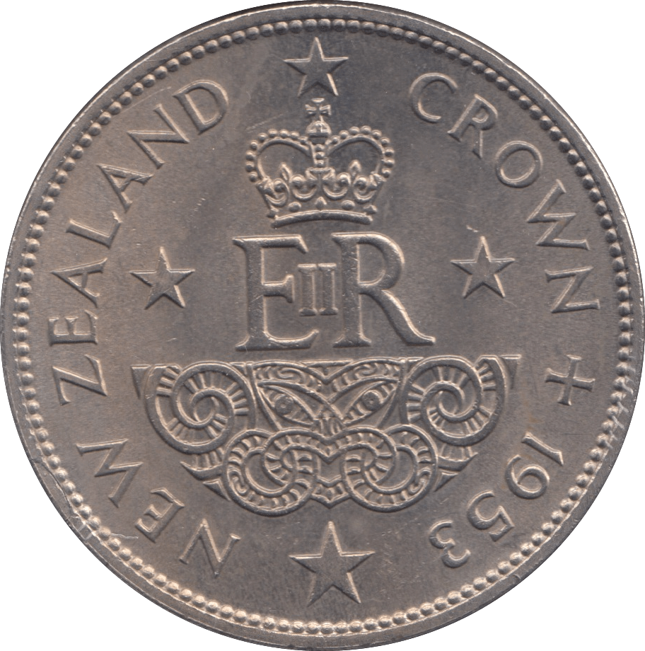 1953 ONE CROWN NEW ZEALAND - WORLD COINS - Cambridgeshire Coins