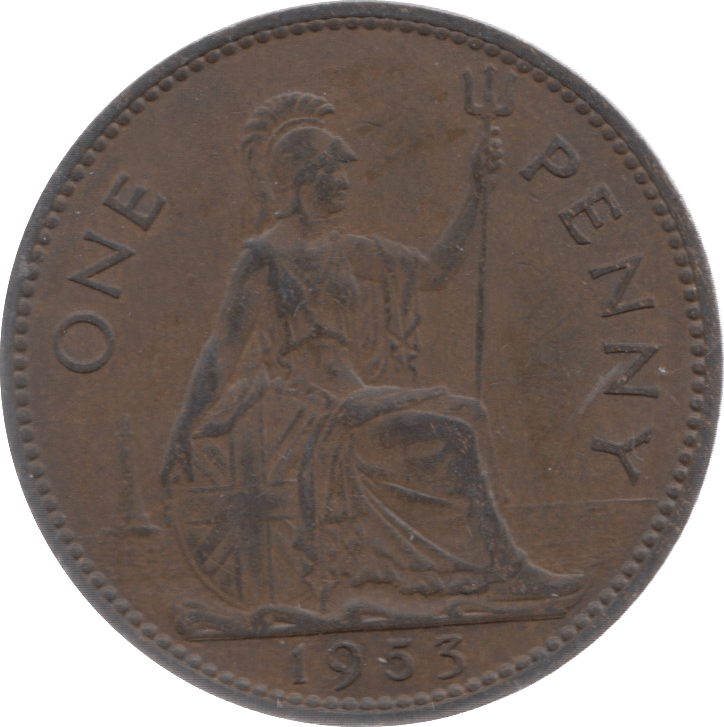 1953 PENNY 3 ( UNC ) - Penny - Cambridgeshire Coins