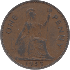 1953 PENNY 4 ( UNC ) - Penny - Cambridgeshire Coins