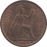1953 PENNY ( BU ) - Penny - Cambridgeshire Coins