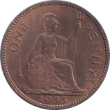 1953 PENNY ( BU ) - Penny - Cambridgeshire Coins