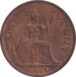 1953 PENNY ( UNC ) - PENNY - Cambridgeshire Coins