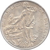 1953 SILVER 1 BALBOA PANAMA A - WORLD SILVER COINS - Cambridgeshire Coins