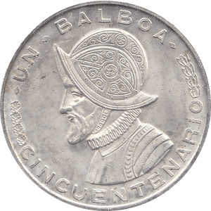 1953 SILVER 1 BALBOA PANAMA B - WORLD SILVER COINS - Cambridgeshire Coins