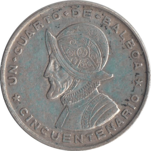 1953 SILVER 1/10 BALBOA PANAMA - WORLD COINS - Cambridgeshire Coins