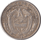 1953 SILVER 1/10 BALBOA PANAMA - WORLD COINS - Cambridgeshire Coins