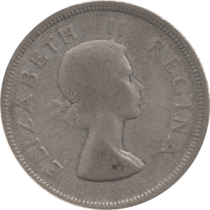 1953 SILVER 2 1/2 SHILLING SOUTH AFRICA - SILVER WORLD COINS - Cambridgeshire Coins