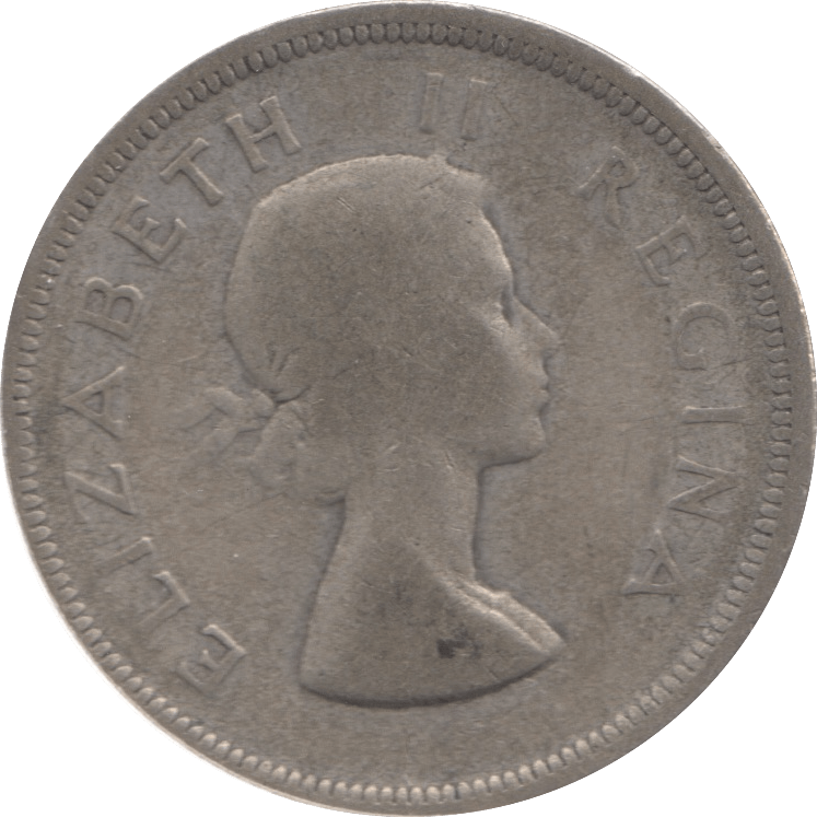 1953 SILVER 2 1/2 SHILLING SOUTH AFRICA - SILVER WORLD COINS - Cambridgeshire Coins