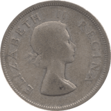 1953 SILVER 2 1/2 SHILLING SOUTH AFRICA - SILVER WORLD COINS - Cambridgeshire Coins