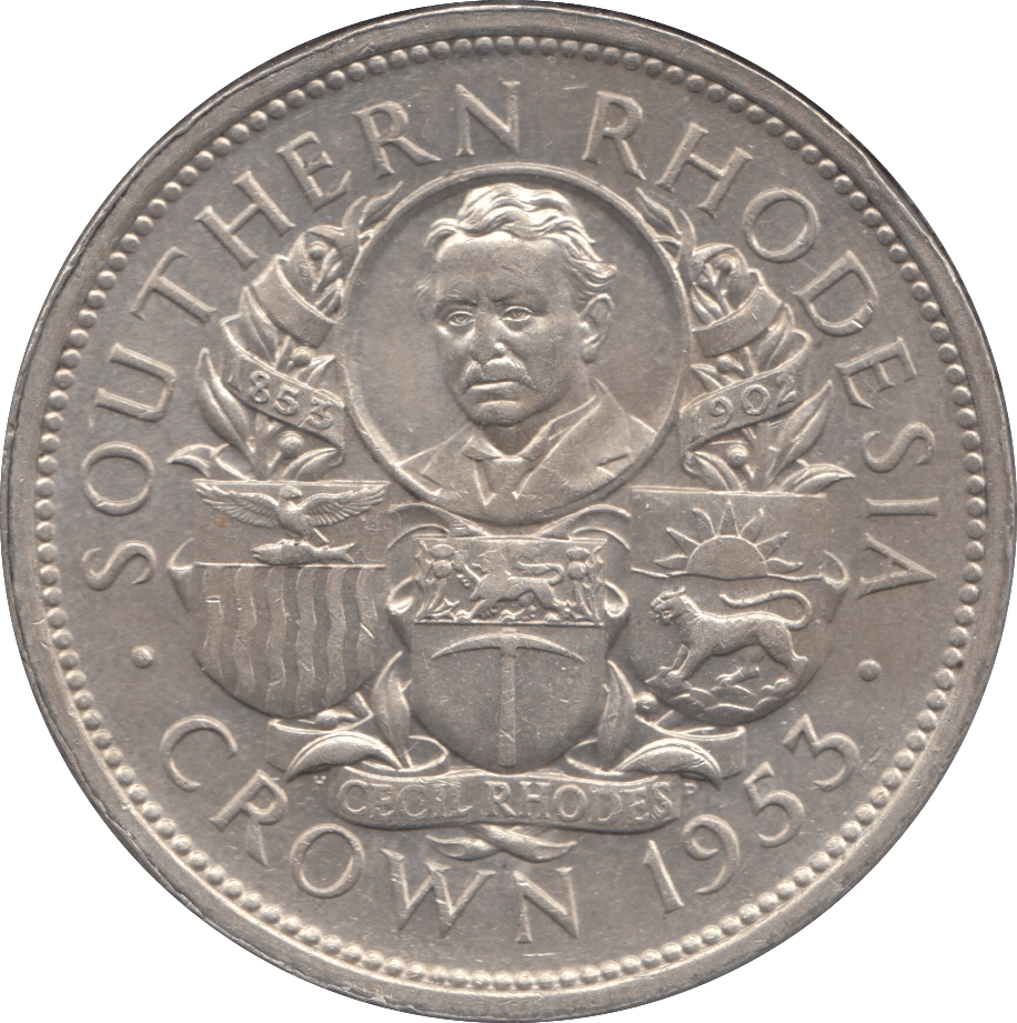 1953 SILVER CROWN SOUTHERN RHODESIA - WORLD COINS - Cambridgeshire Coins