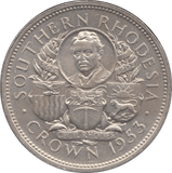 1953 SILVER CROWN SOUTHERN RHODESIA - WORLD COINS - Cambridgeshire Coins
